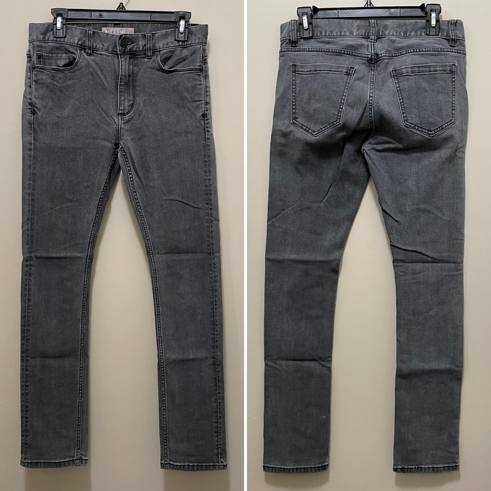 A FRAME - Charcoal Grey Skinny Jeans - 29x32 - NWOT
